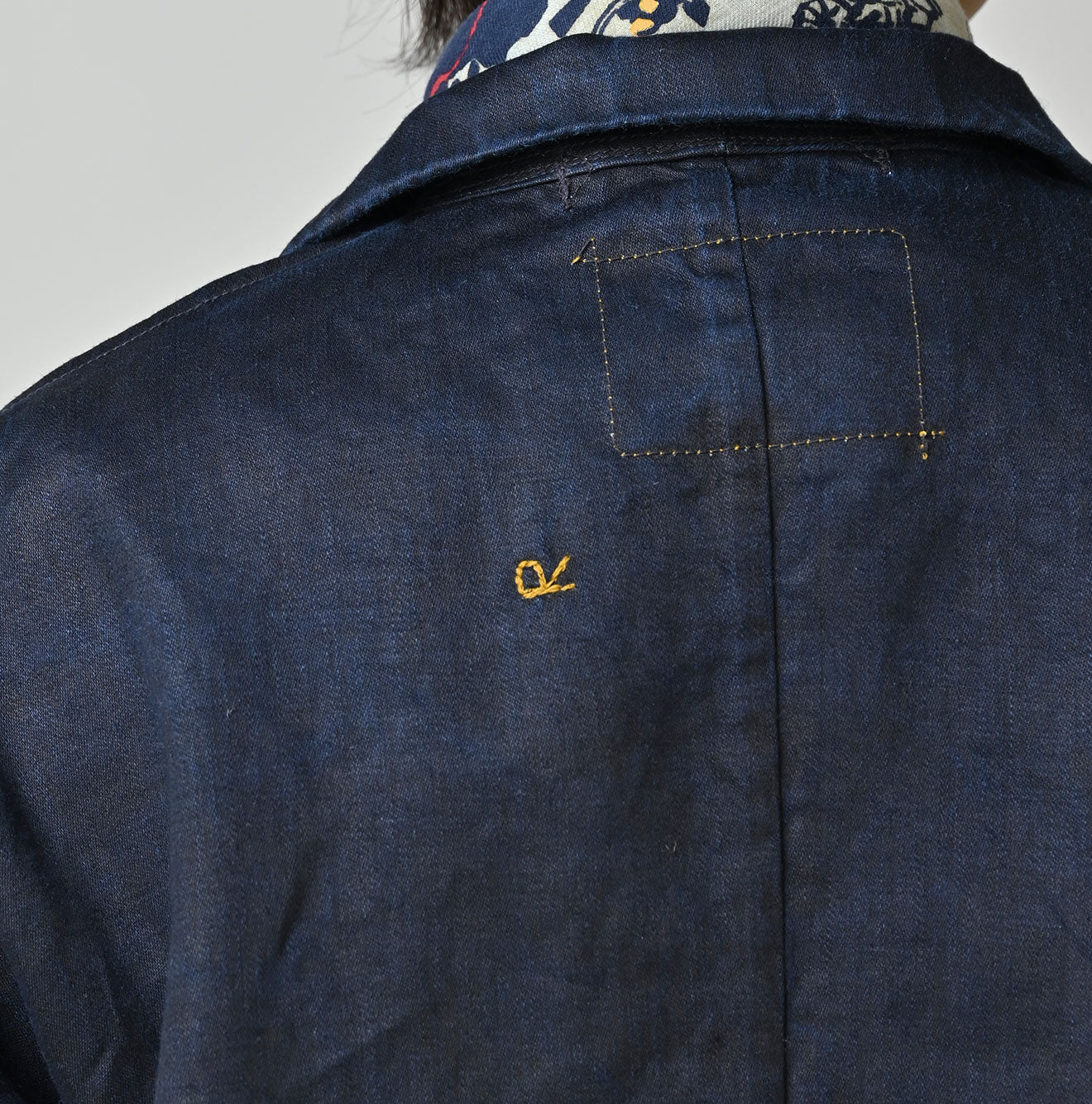Indigo Linen Sateen Uma Jacket - Image 14