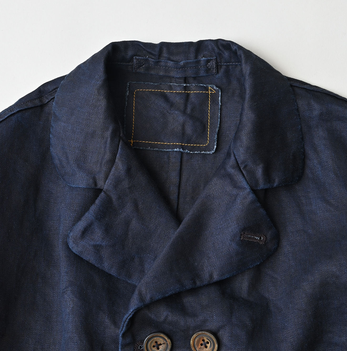 Indigo Linen Sateen Uma Jacket - Image 17