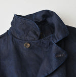 Indigo Linen Sateen Uma Jacket