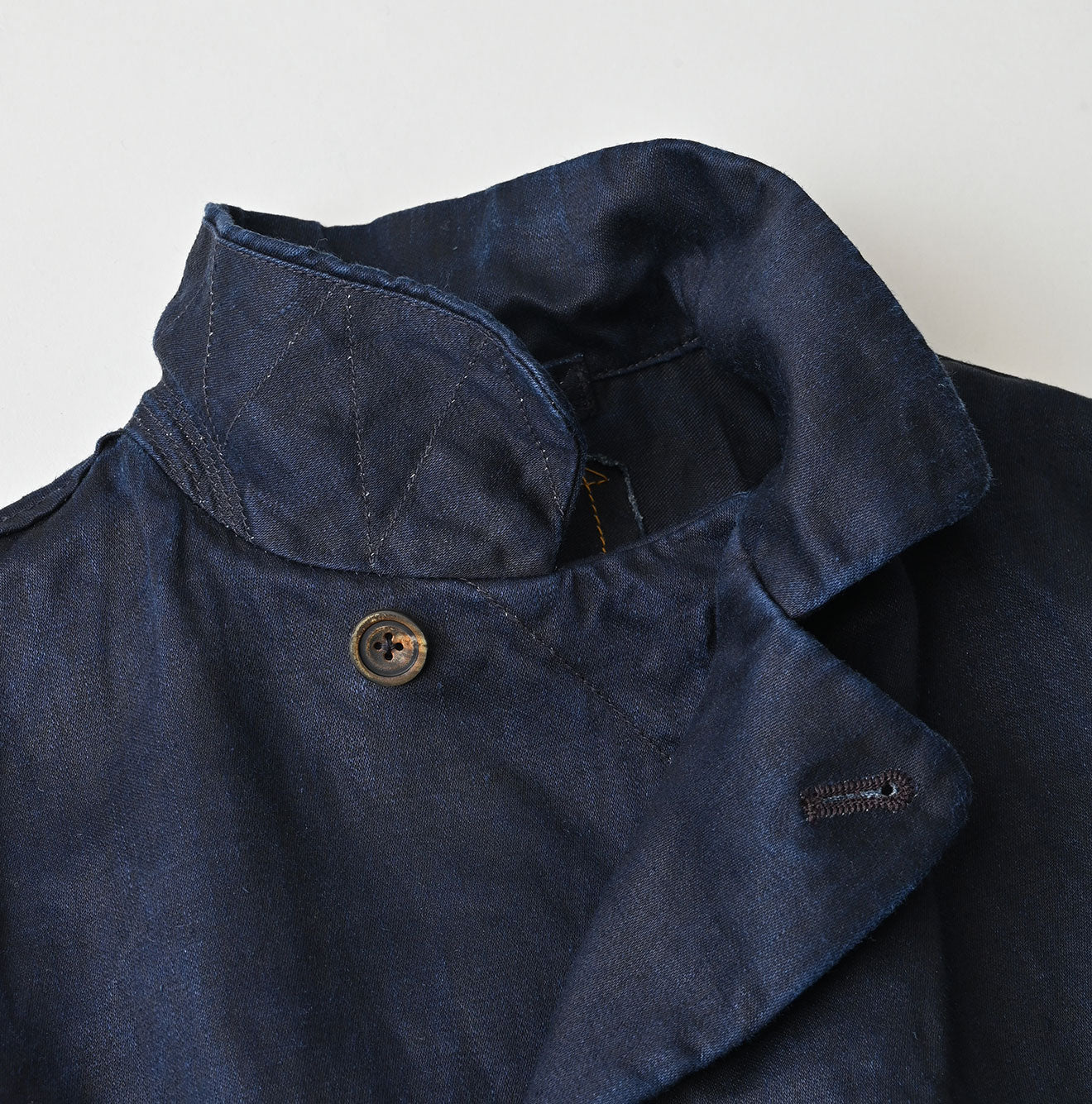 Indigo Linen Sateen Uma Jacket - Image 18