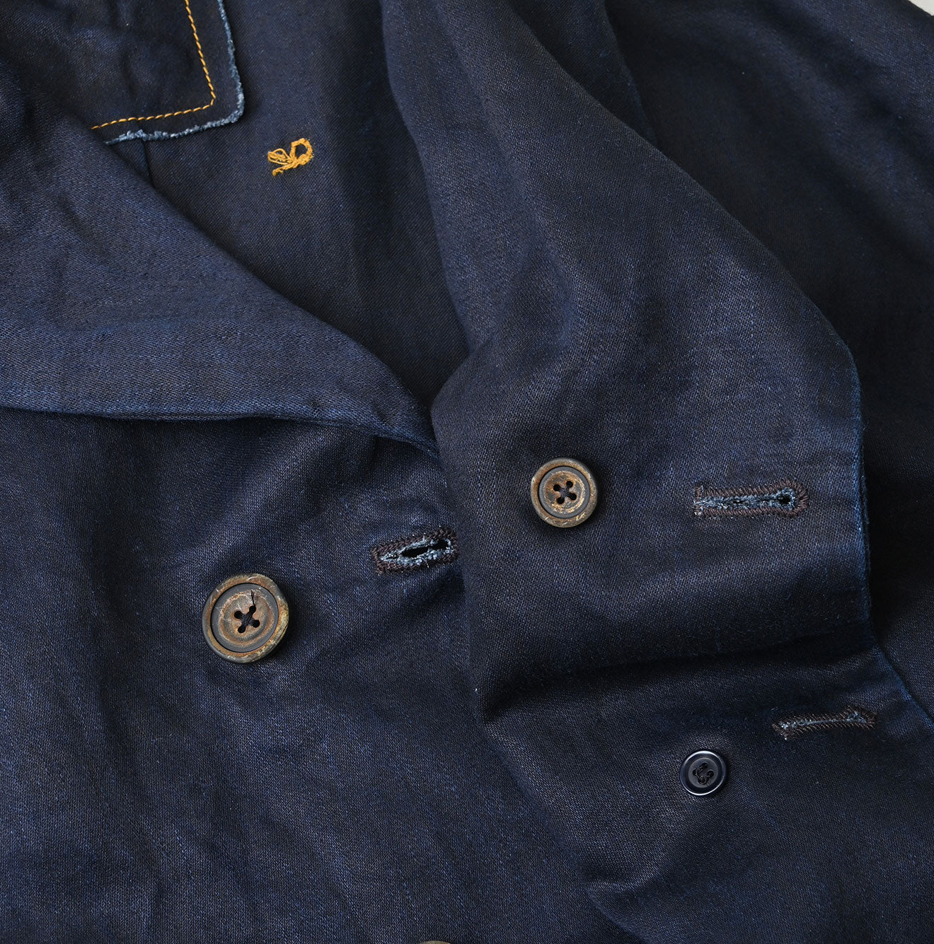 Indigo Linen Sateen Uma Jacket - Image 19