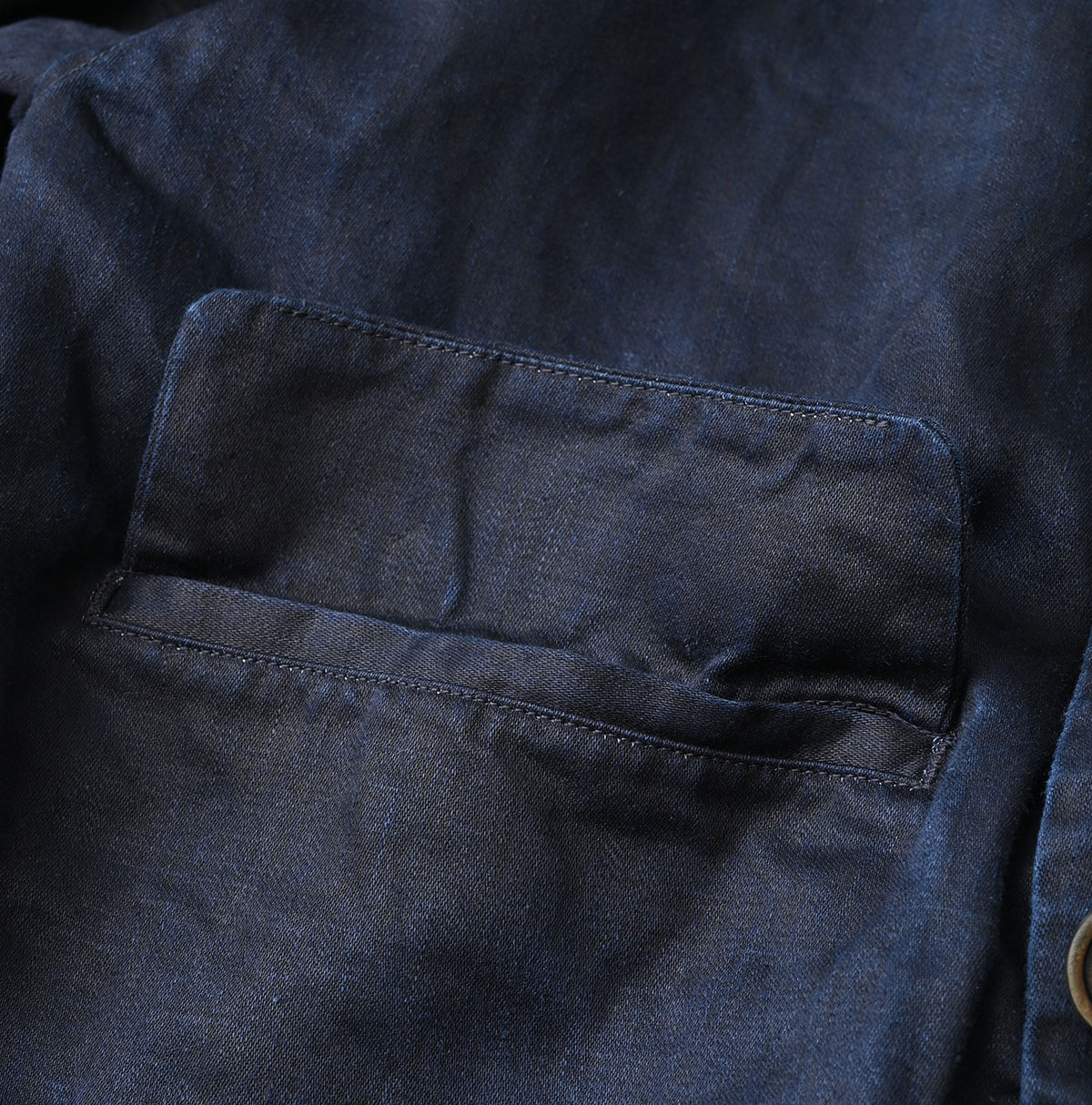 Indigo Linen Sateen Uma Jacket