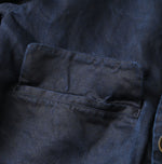 Indigo Linen Sateen Uma Jacket