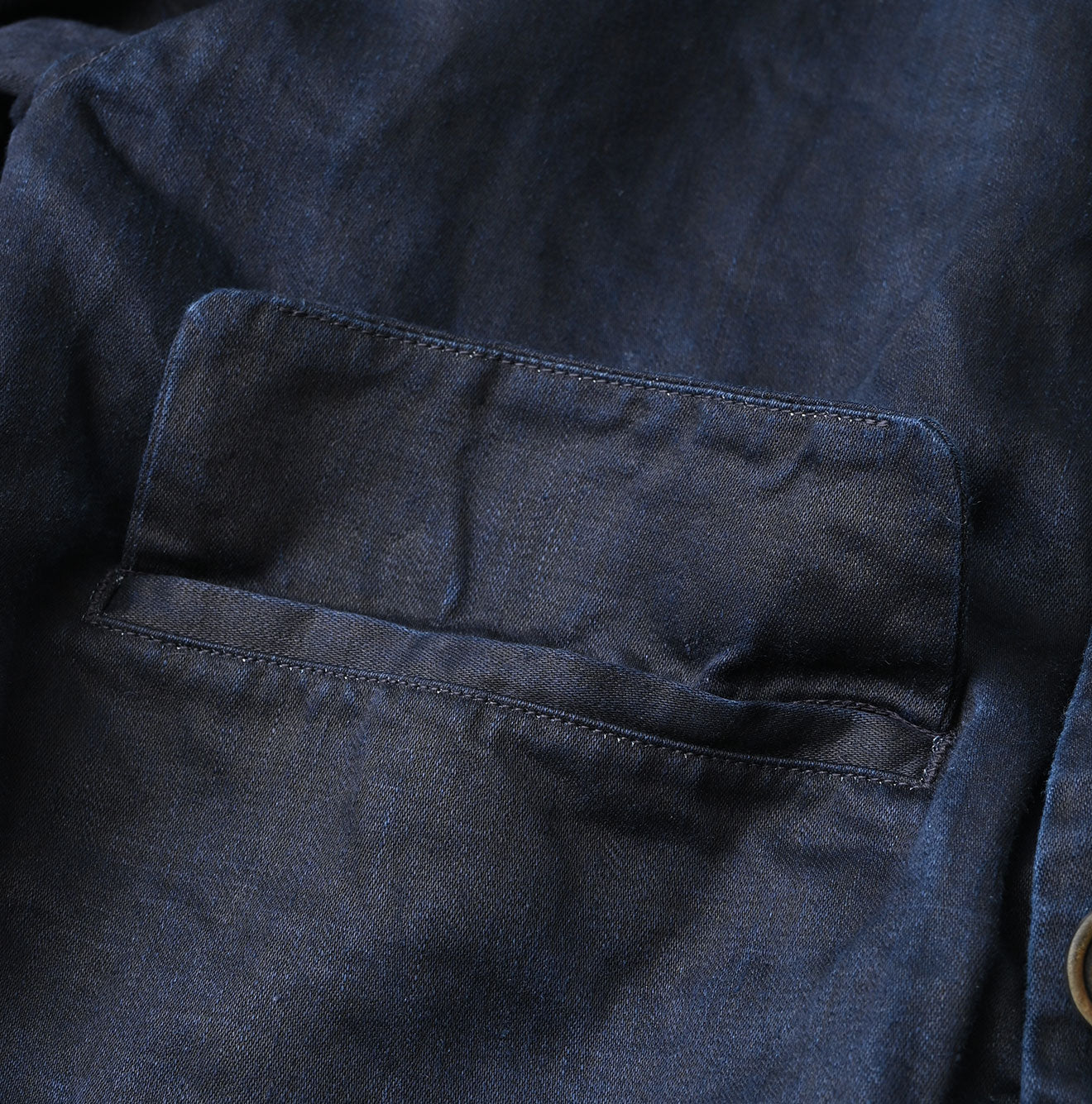 Indigo Linen Sateen Uma Jacket - Image 20