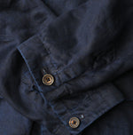 Indigo Linen Sateen Uma Jacket