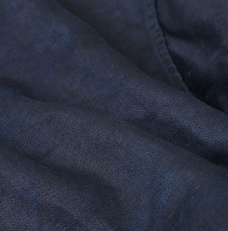 Indigo Linen Sateen Uma Jacket - Image 22