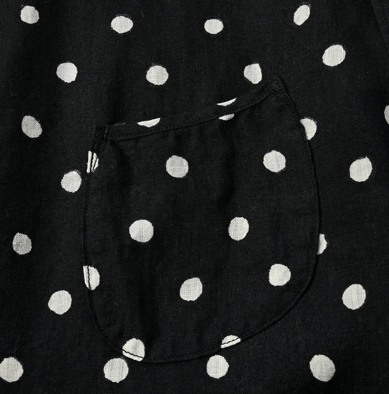 Linen Dots 908 Ocean Buttondown Shirt - 45R by 45rpm studio
