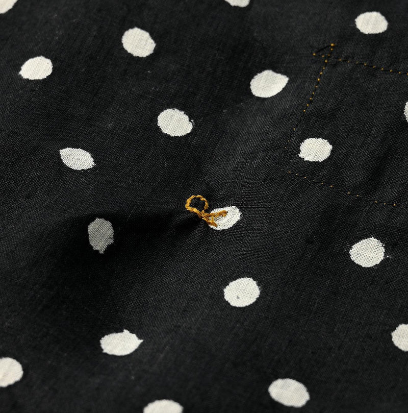 Linen Dots 908 Ocean Buttondown Shirt - 45R by 45rpm studio
