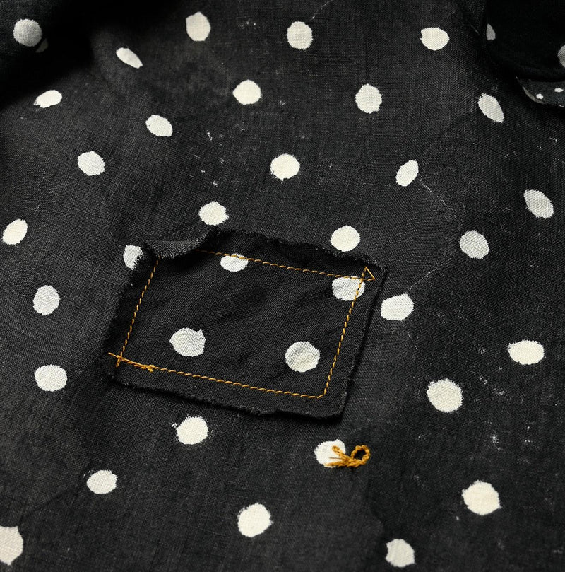 Linen Dots 908 Ocean Buttondown Shirt - 45R by 45rpm studio