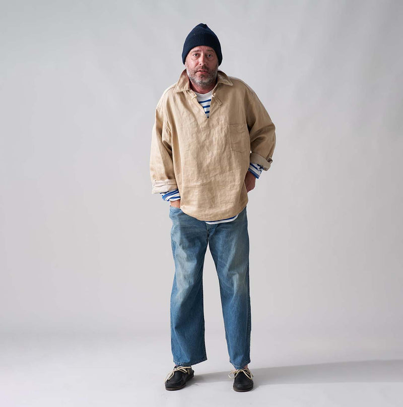 Linen Sateen 908 Duffer Shirt - Image 3