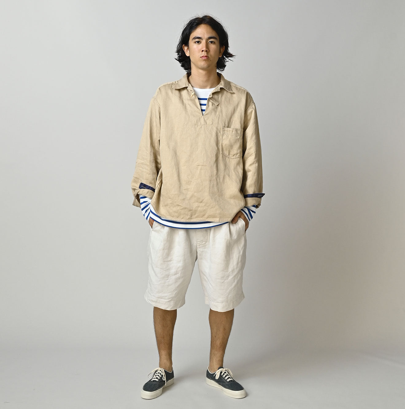 Linen Sateen 908 Duffer Shirt - Image 6
