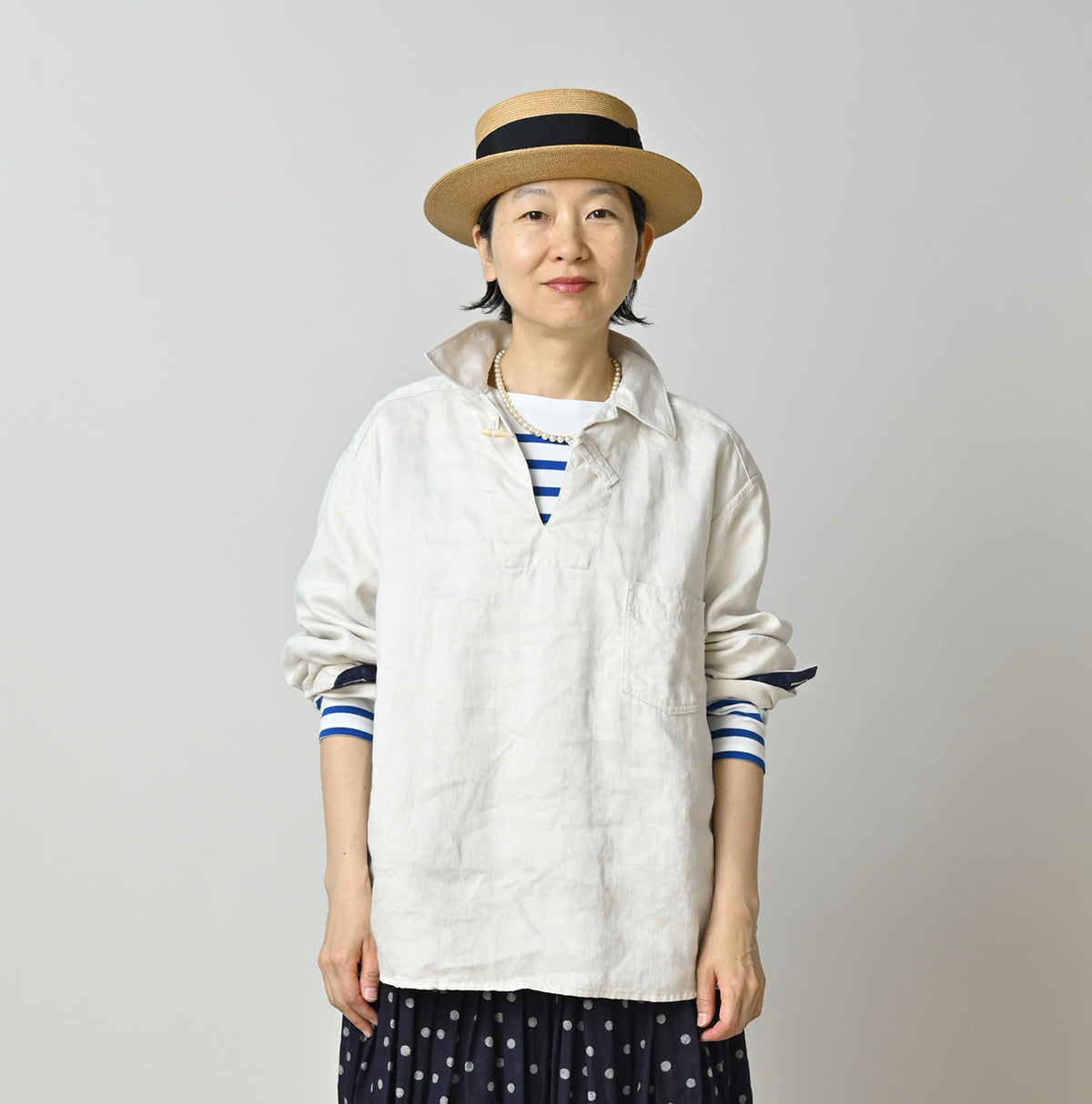 Linen Sateen 908 Duffer Shirt
