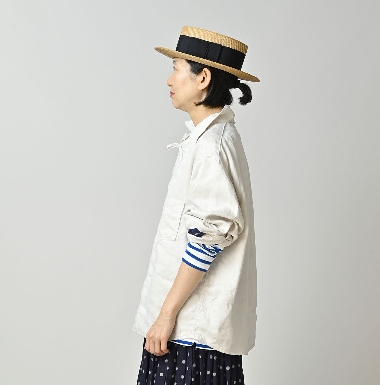 Linen Sateen 908 Duffer Shirt - Image 8
