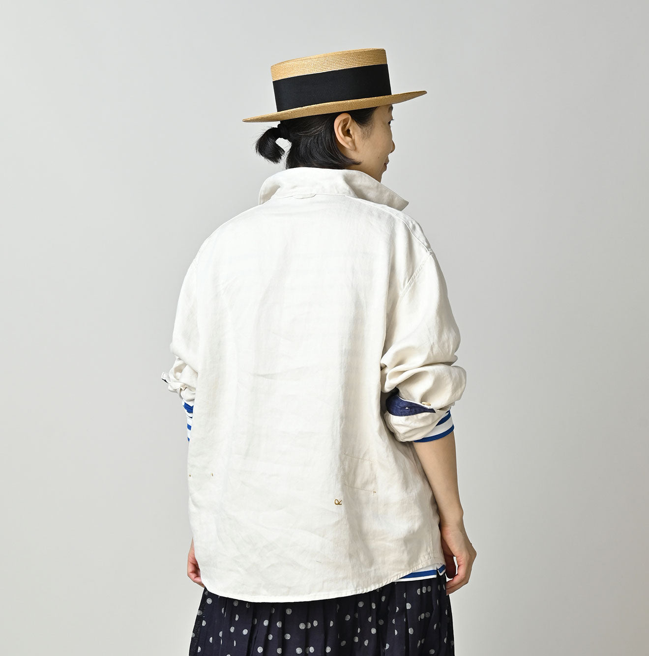 Linen Sateen 908 Duffer Shirt - Image 9