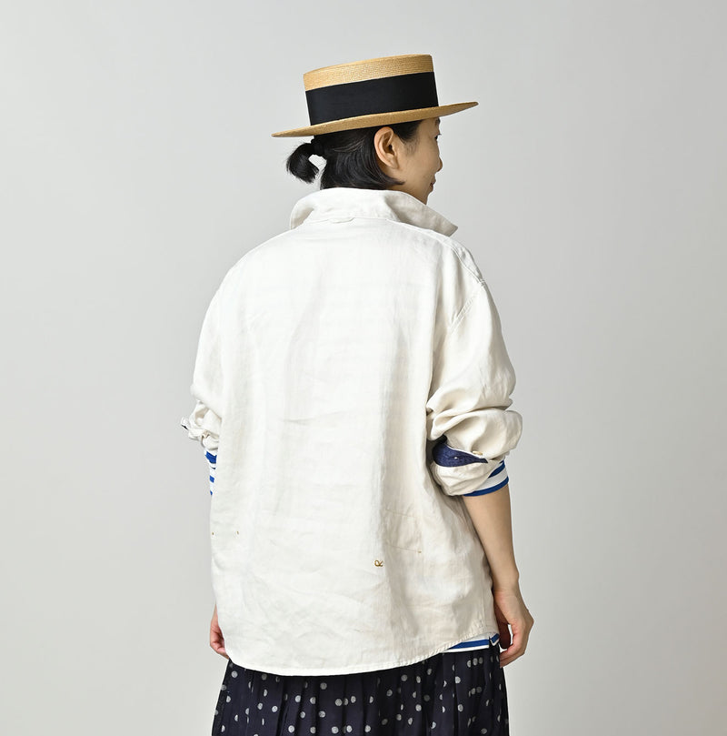 Linen Sateen 908 Duffer Shirt - Image 9