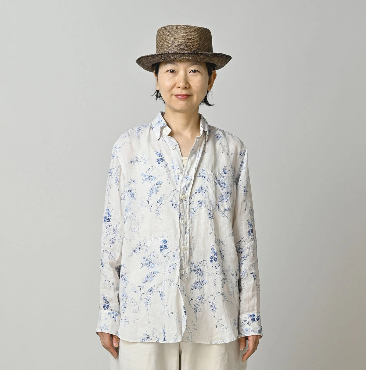 45R Linen Campanula Loafer Shirt