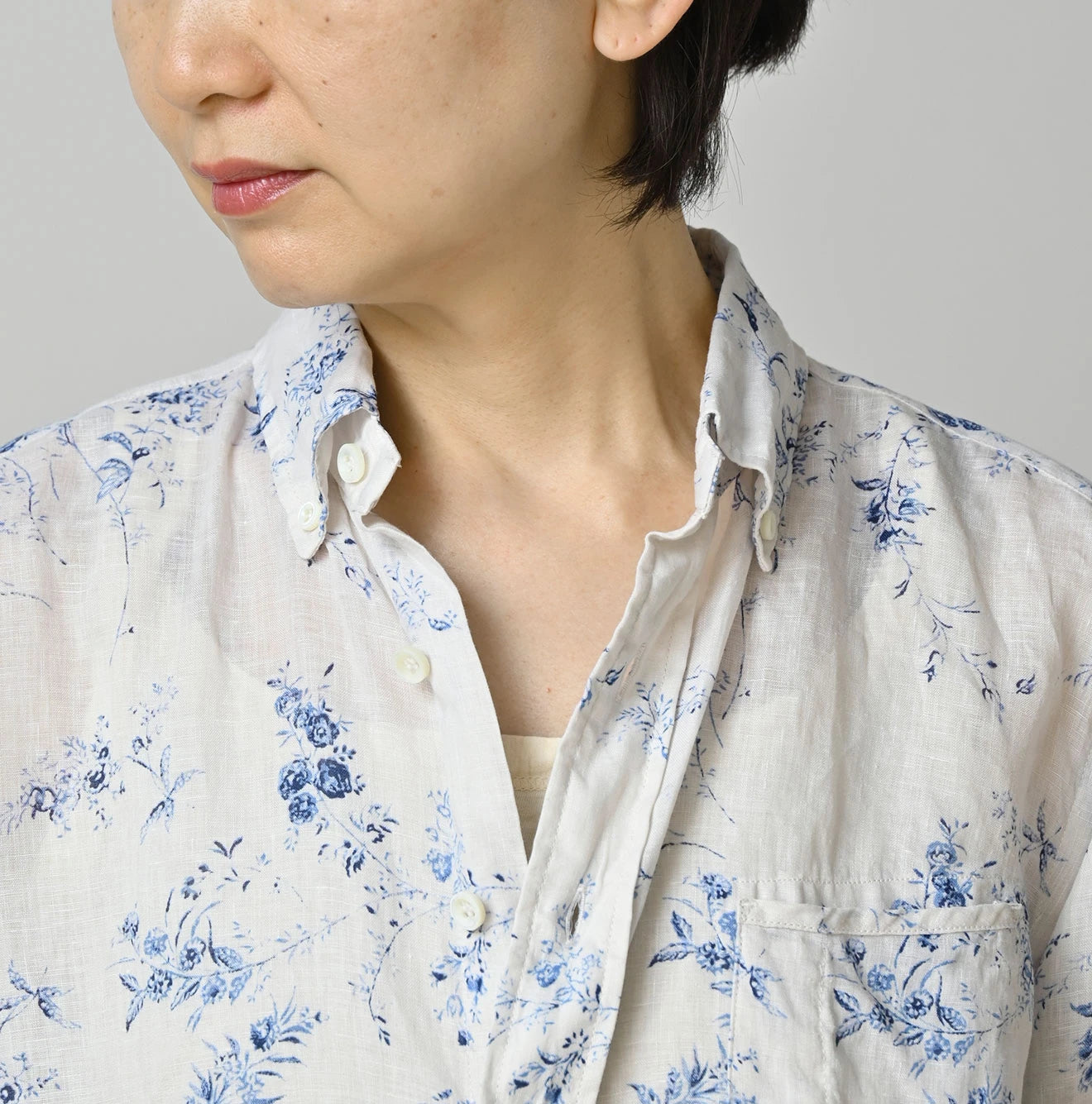 45R Linen Campanula Loafer Shirt - Image 11