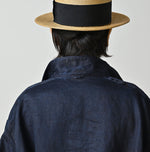 Indigo Linen Sateen 908 Duffer Shirt