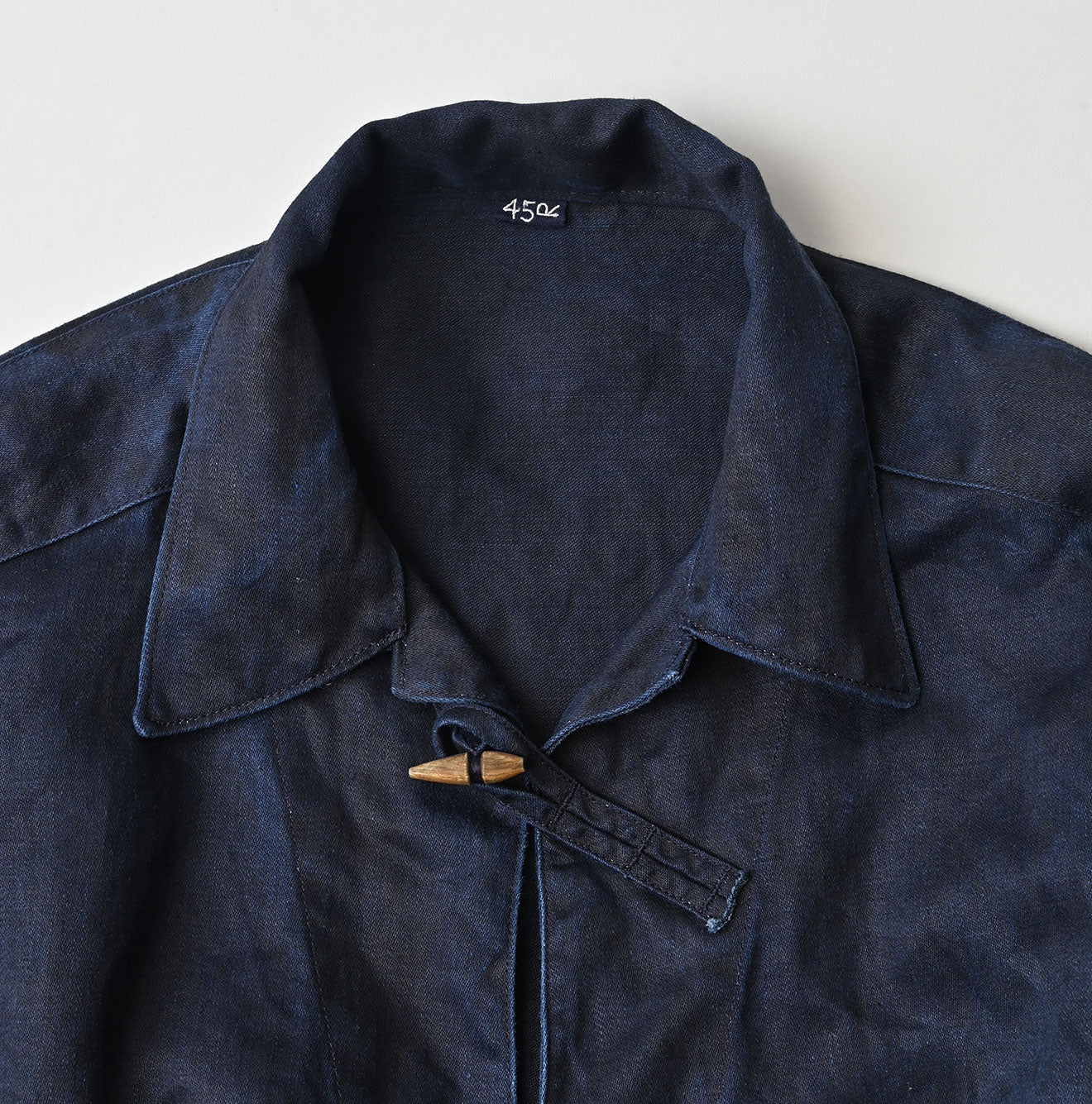 Indigo Linen Sateen 908 Duffer Shirt - Image 12