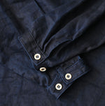 Indigo Linen Sateen 908 Duffer Shirt