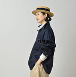 Indigo Linen Sateen 908 Duffer Shirt