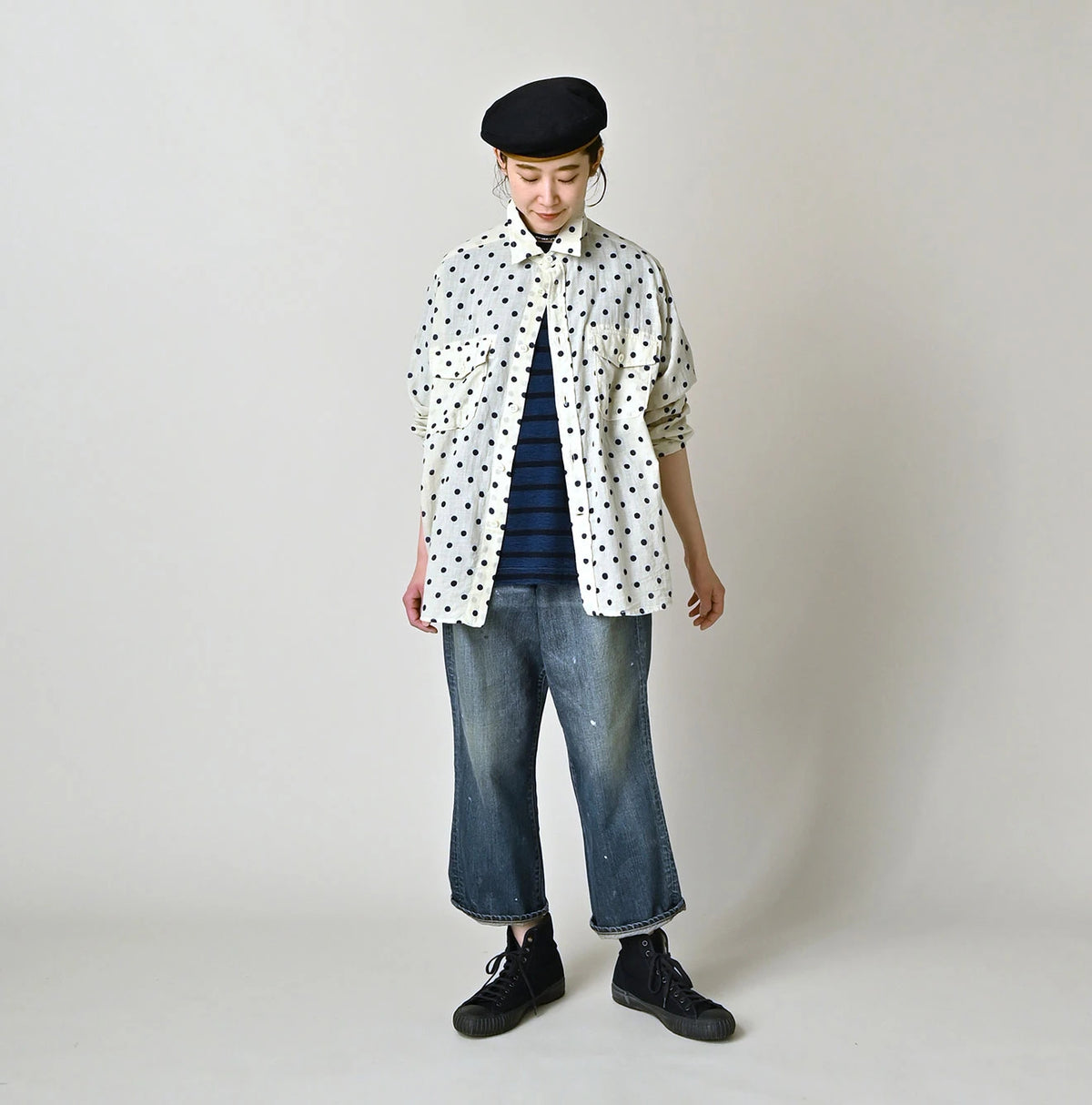 45R Gauze 908 Polka Dot Cruise Shirt