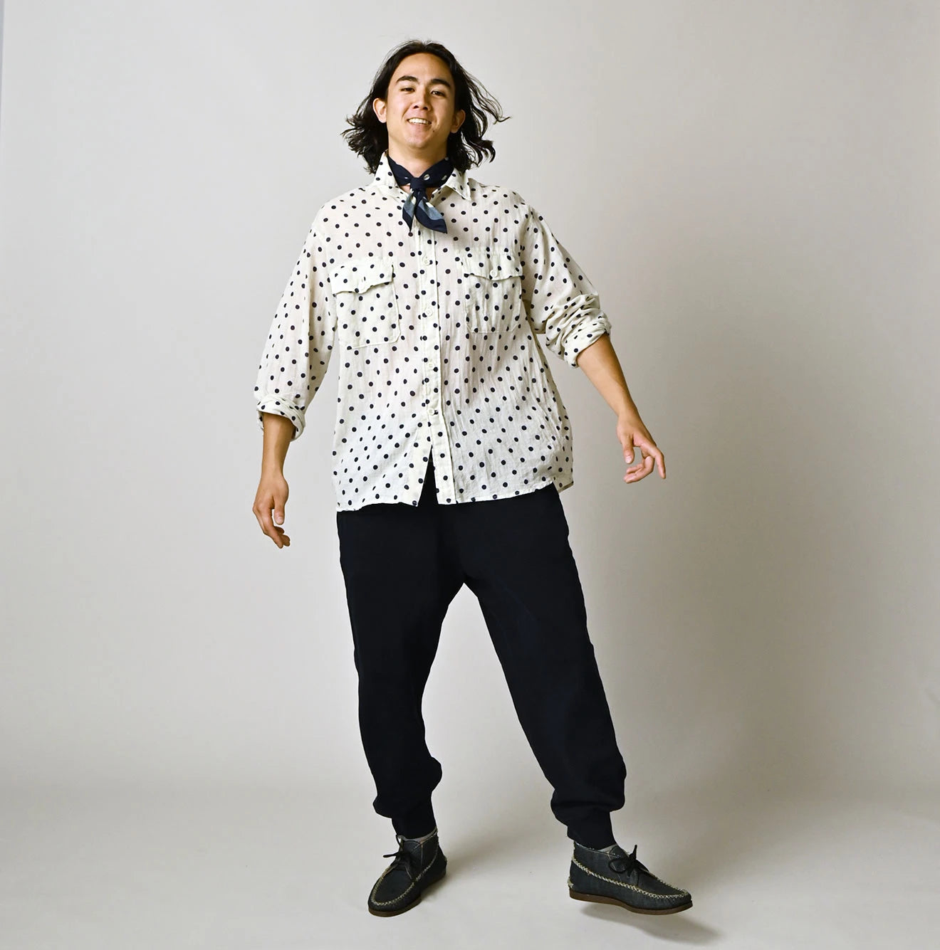 45R Gauze 908 Polka Dot Cruise Shirt - Image 3