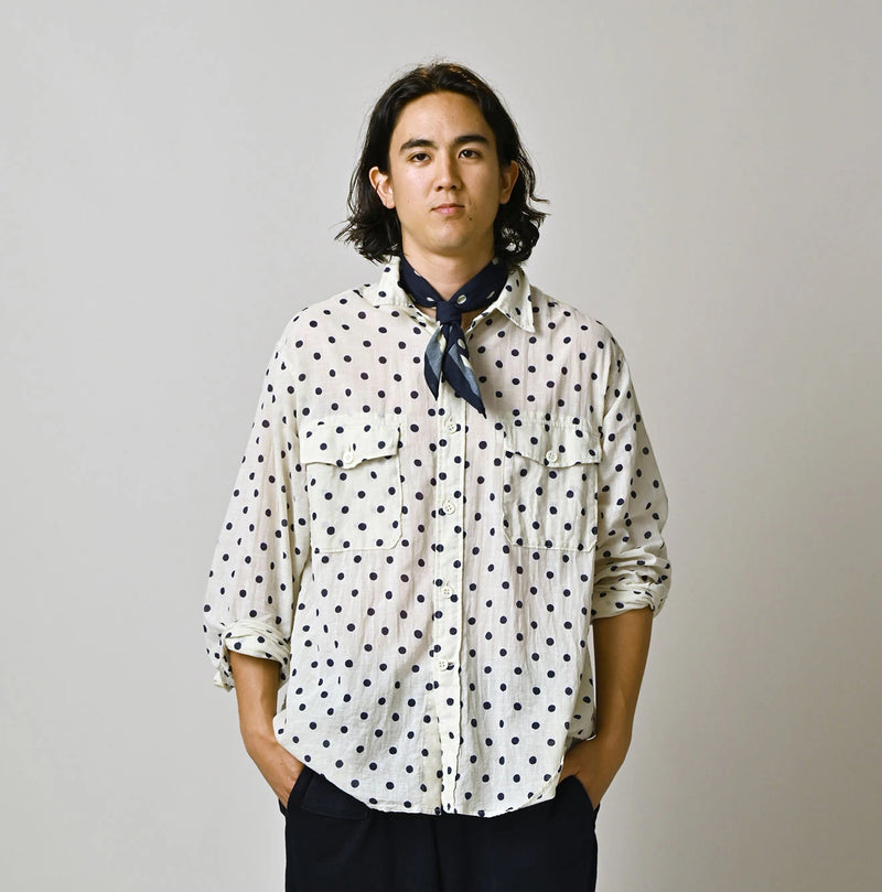 45R Gauze 908 Polka Dot Cruise Shirt - Image 8