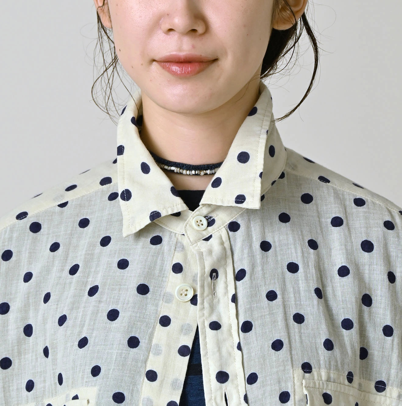 45R Gauze 908 Polka Dot Cruise Shirt - Image 11
