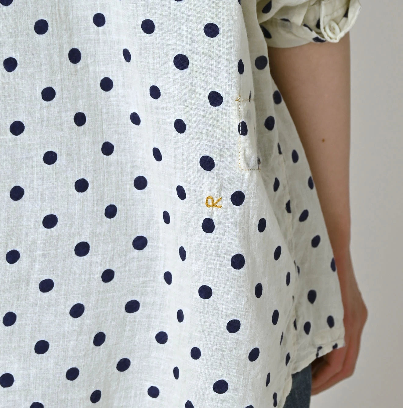 45R Gauze 908 Polka Dot Cruise Shirt - Image 14