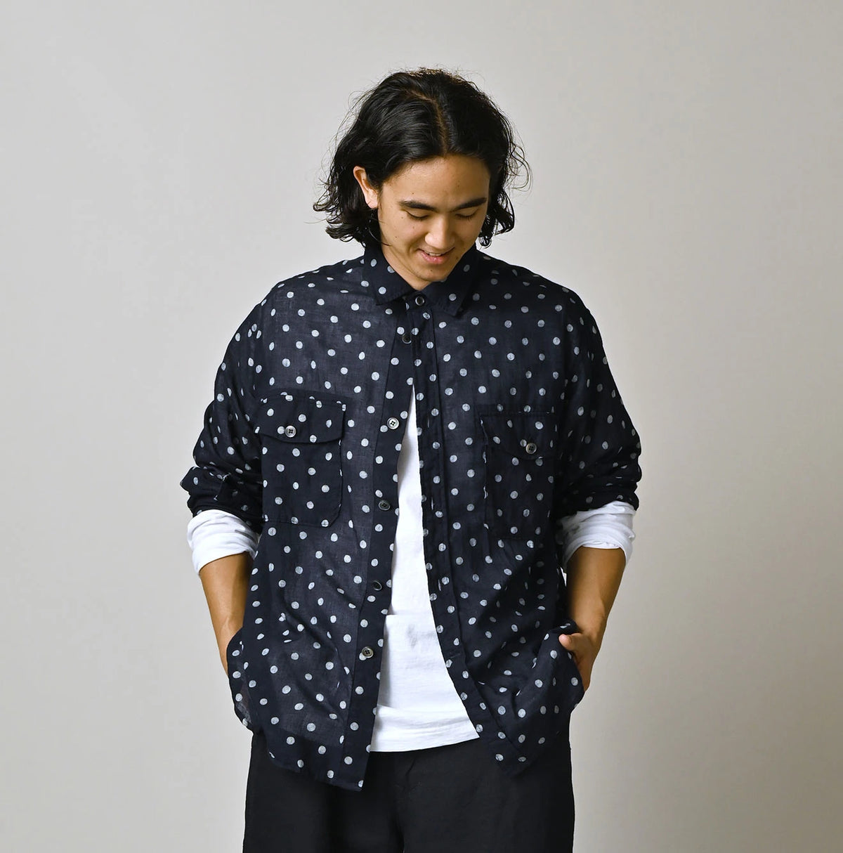 45R Gauze 908 Polka Dot Cruise Shirt