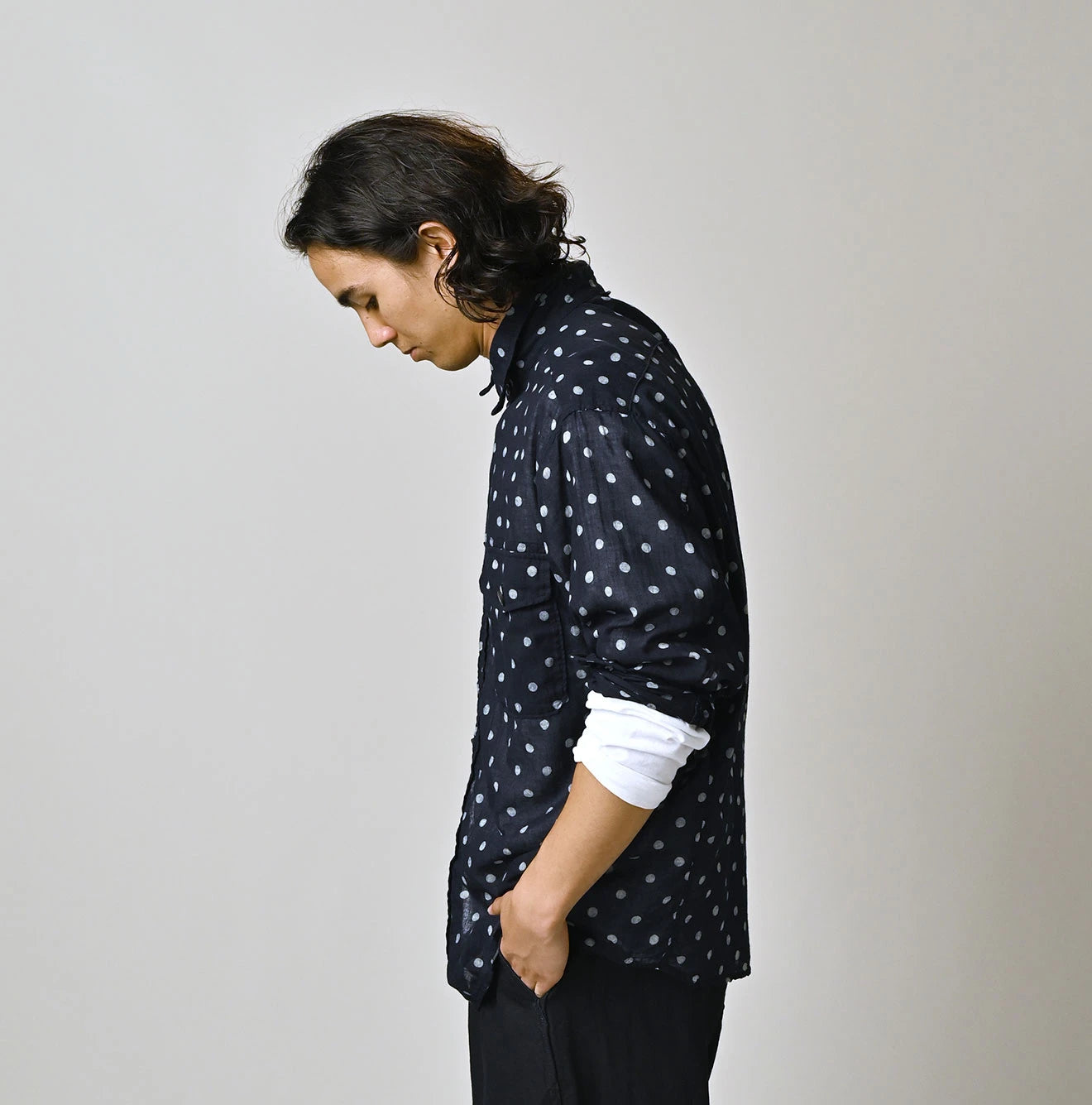45R Gauze 908 Polka Dot Cruise Shirt - Image 9