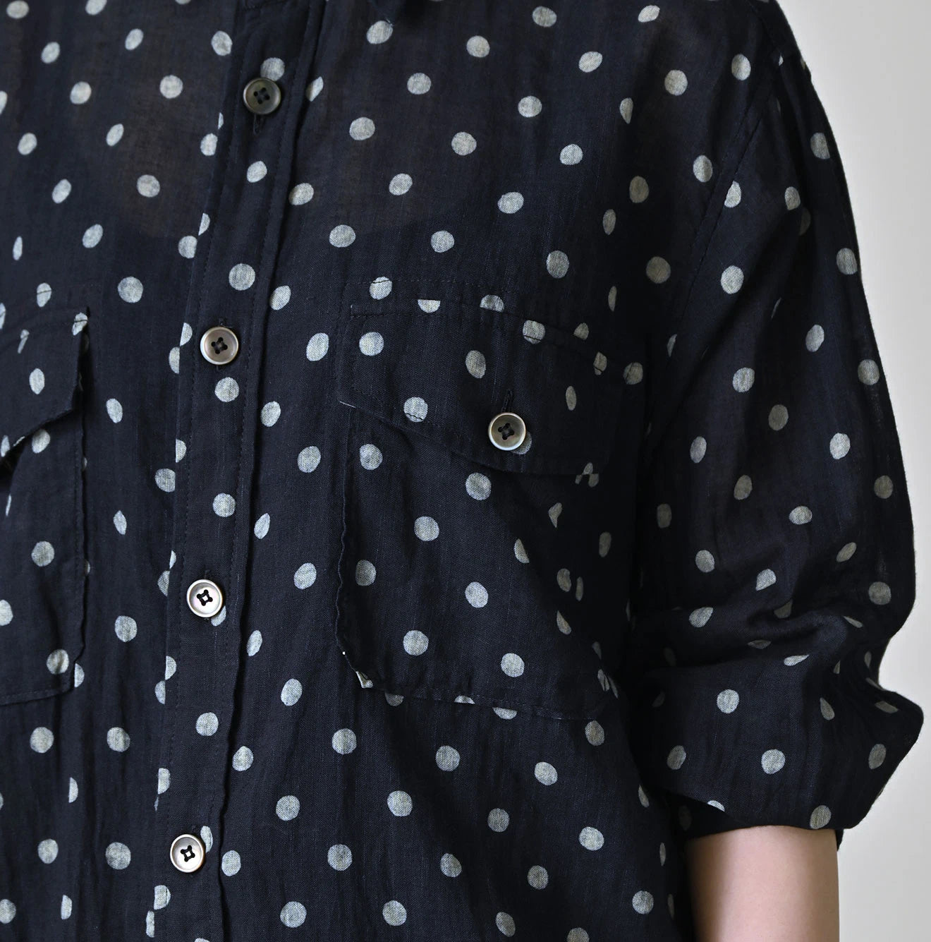 45R Gauze 908 Polka Dot Cruise Shirt - Image 12
