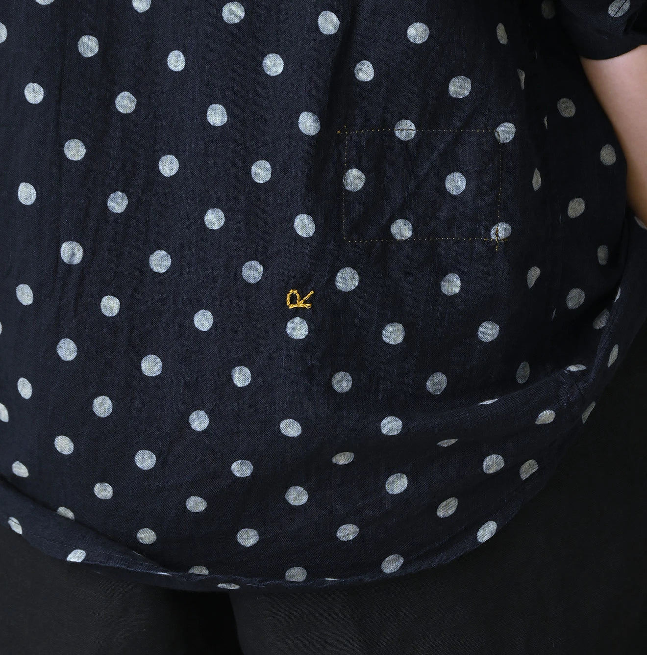 45R Gauze 908 Polka Dot Cruise Shirt - Image 14