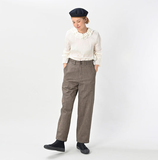 45R Indigo Herringbone Tweed 908 Nimes Pants