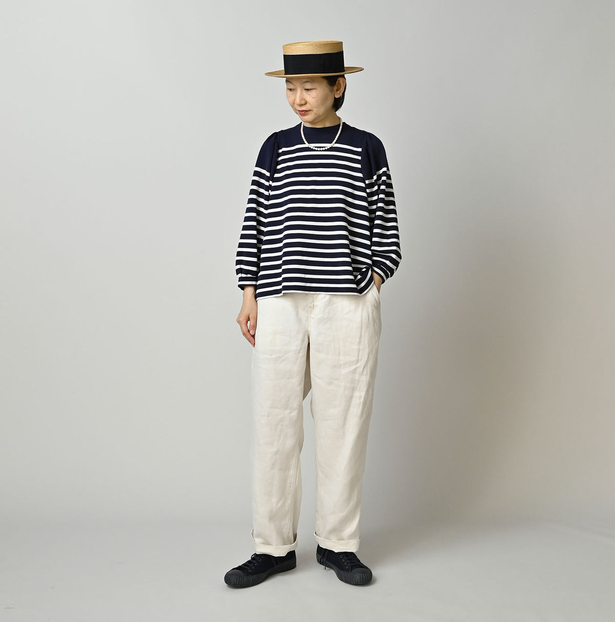Linen Sateen 908 Easy Work Pants
