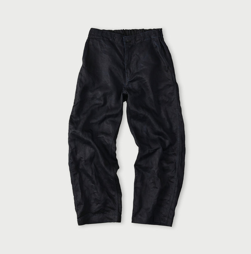 Indigo Linen Sateen 908 Easy Work Pants - Image 1
