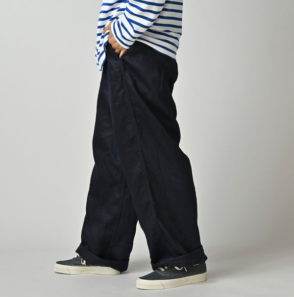 Indigo Linen Sateen 908 Easy Work Pants