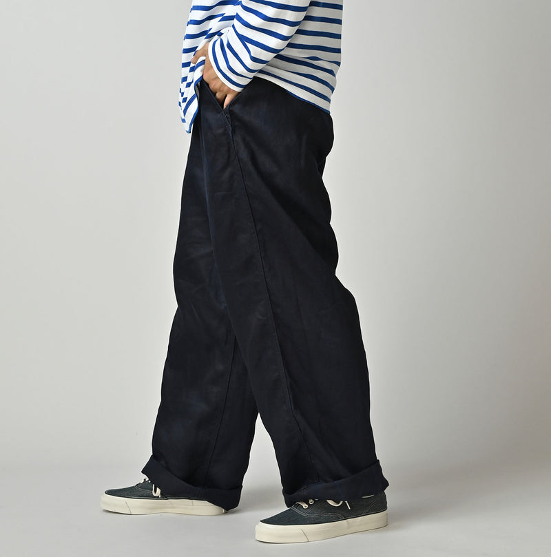 Indigo Linen Sateen 908 Easy Work Pants - Image 8