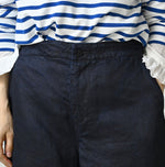 Indigo Linen Sateen 908 Easy Work Pants