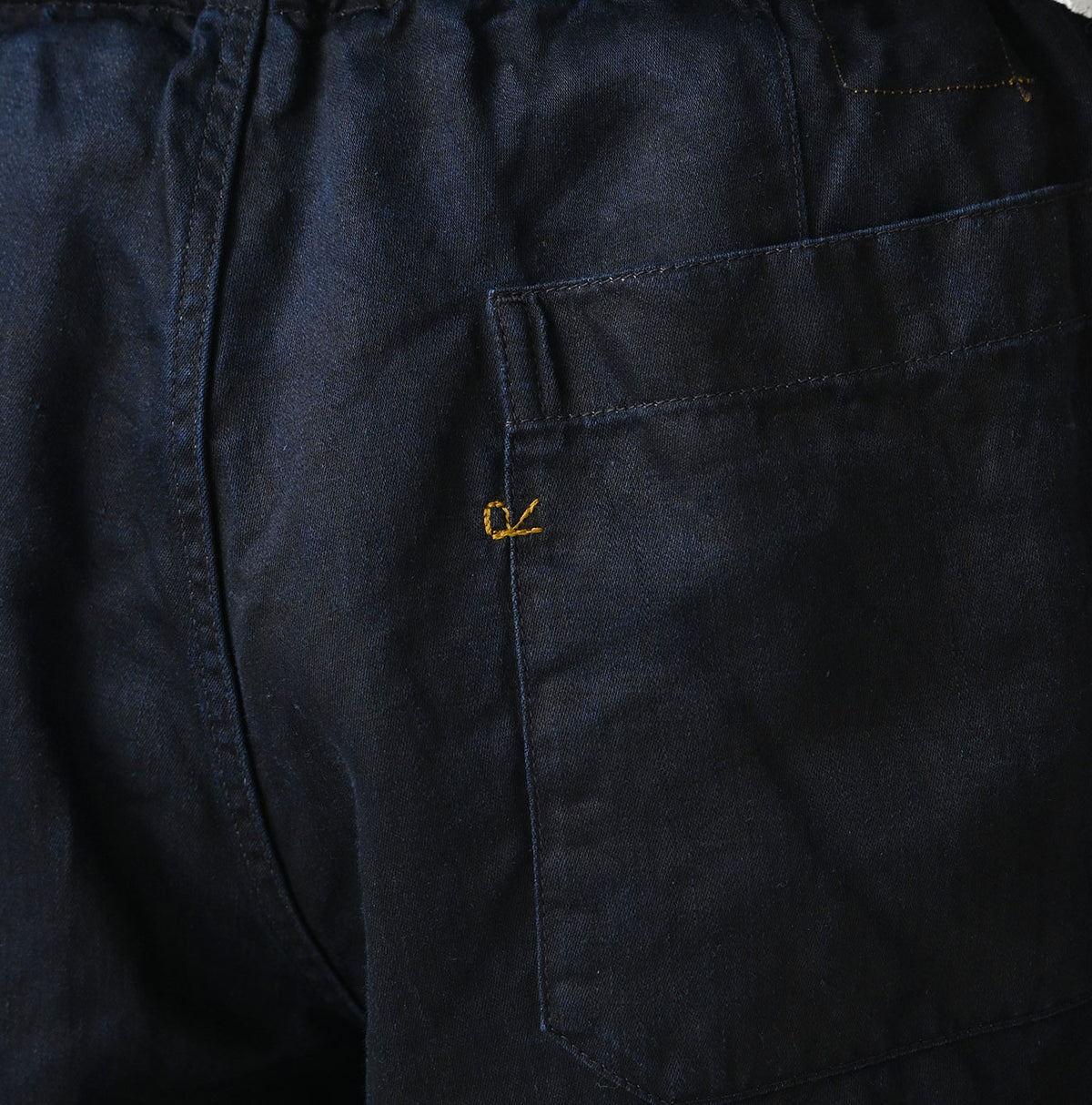 Indigo Linen Sateen 908 Easy Work Pants