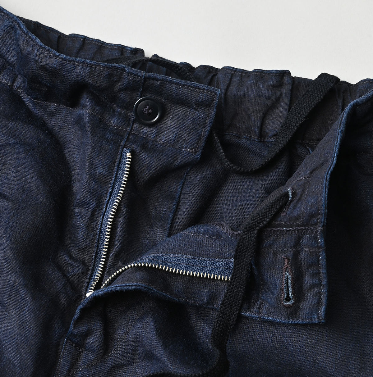 Indigo Linen Sateen 908 Easy Work Pants