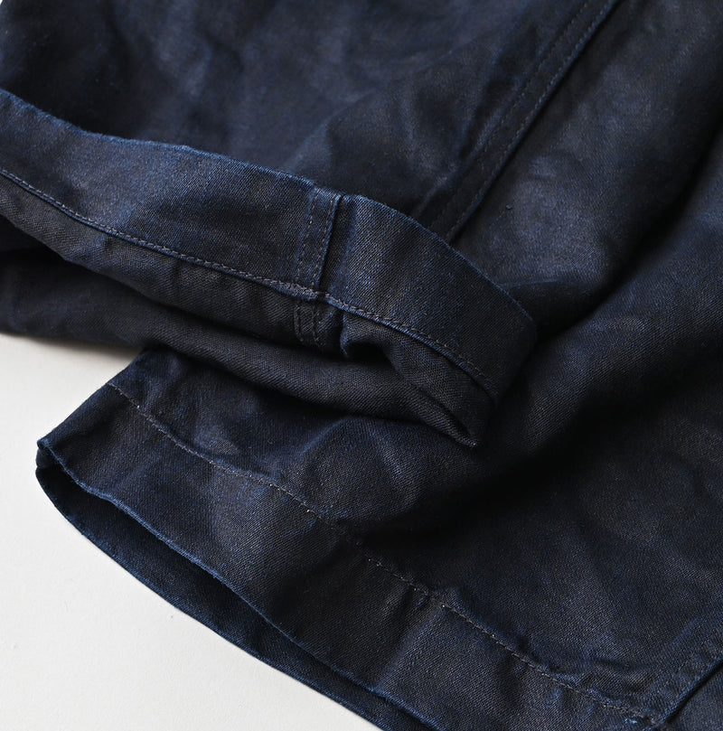 Indigo Linen Sateen 908 Easy Work Pants - Image 18