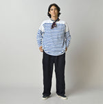 Indigo Linen Sateen 908 Easy Work Pants