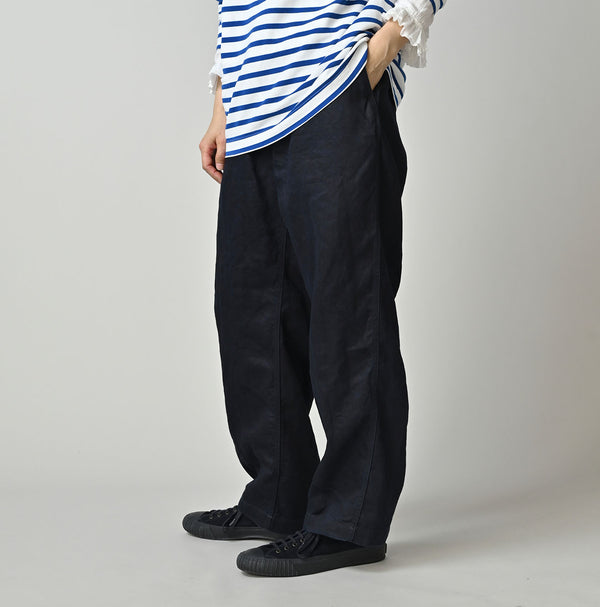 Indigo Linen Sateen 908 Easy Work Pants