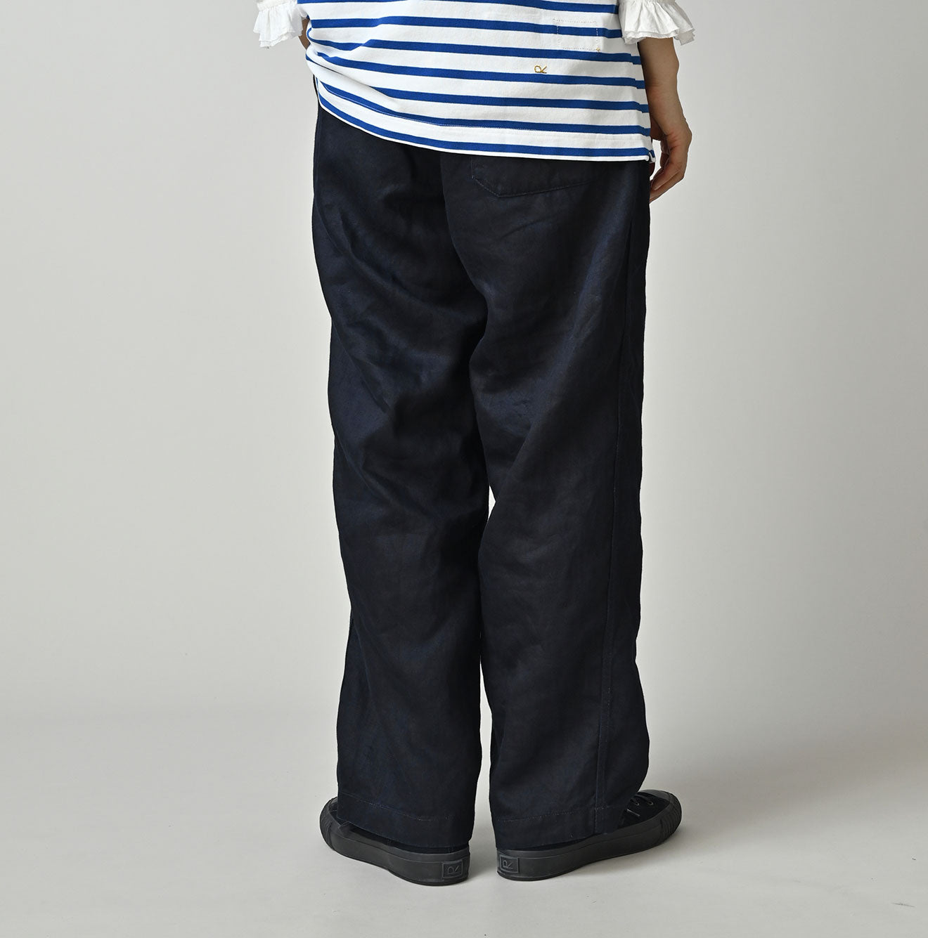 Indigo Linen Sateen 908 Easy Work Pants - Image 6