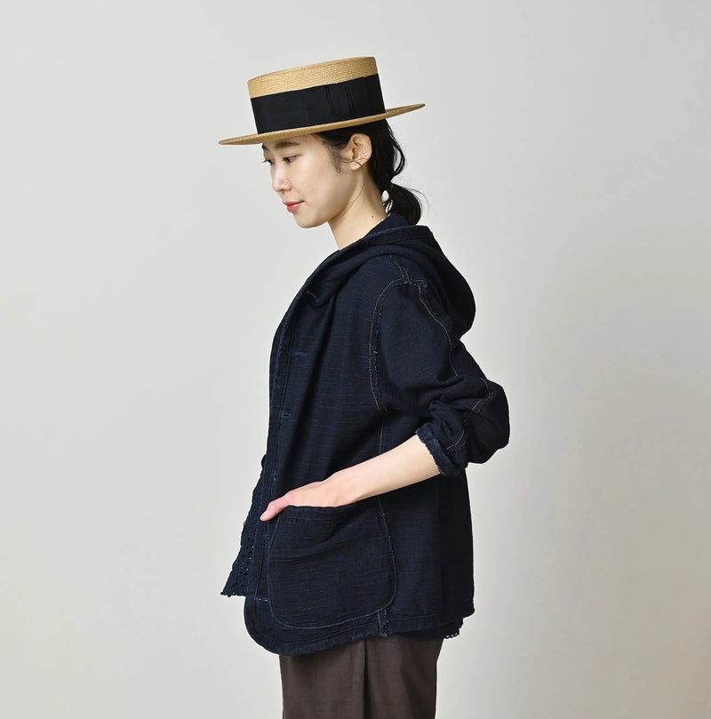 45R Indigo Dekoboko Tenjiku 908 Binder Hoodie - Image 5