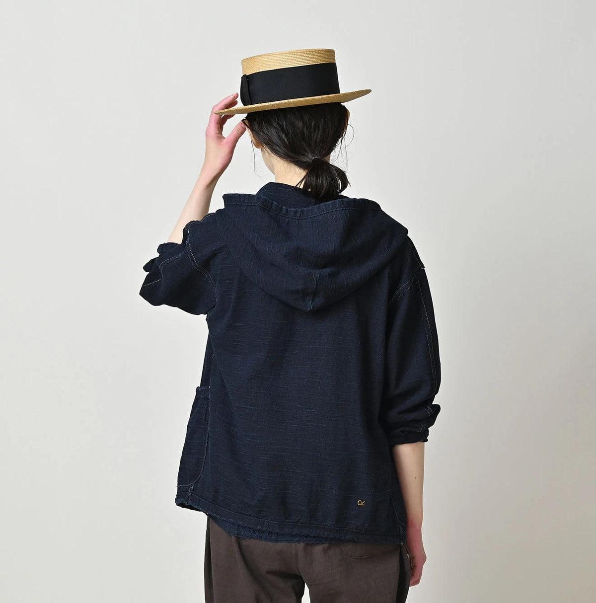 45R Indigo Dekoboko Tenjiku 908 Binder Hoodie