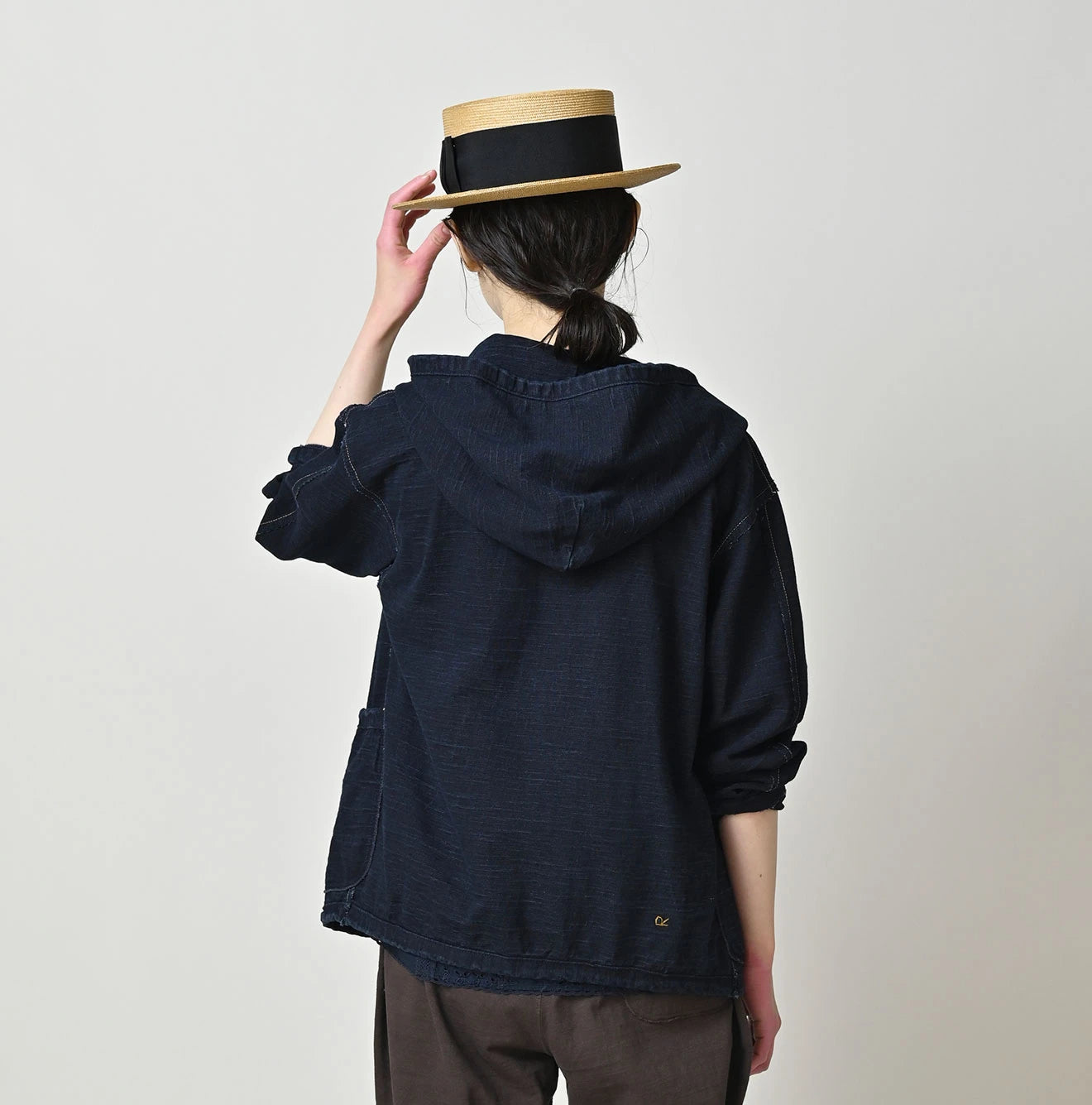 45R Indigo Dekoboko Tenjiku 908 Binder Hoodie - Image 6
