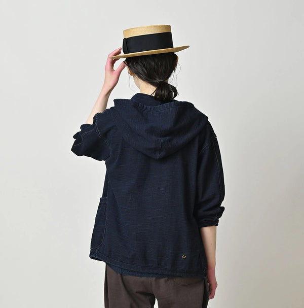 45R Indigo Dekoboko Tenjiku 908 Binder Hoodie